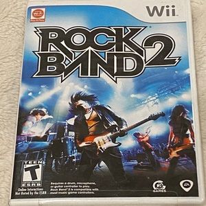 Nintendo Wii Rock Band 2 Game Disc Only, No Instruments Included - Never Played